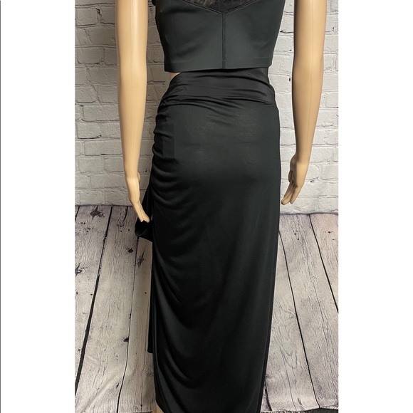 NWT New Kiki de Montparnasse Black Sarong  Silk Modal Jersey Swim Cover-up - Picture 5 of 8